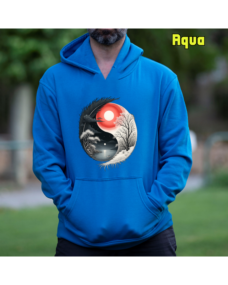 Ying Yang - Sudadera Hombre Con Capucha