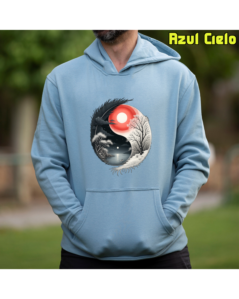 Sudadera hombre con capucha Yin Yang