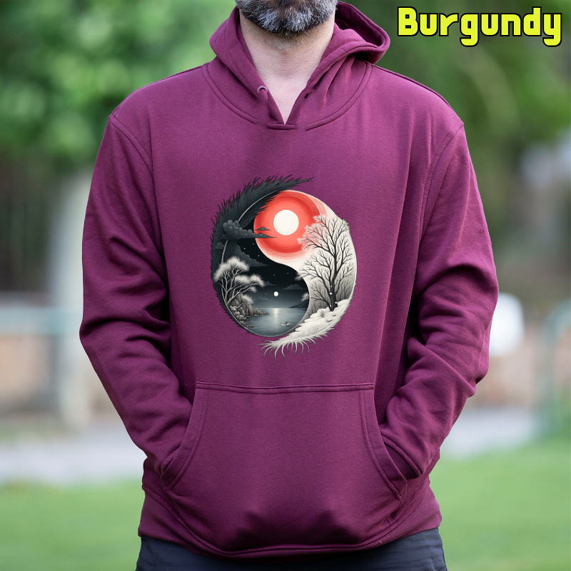 Ying Yang - Sudadera Hombre Con Capucha