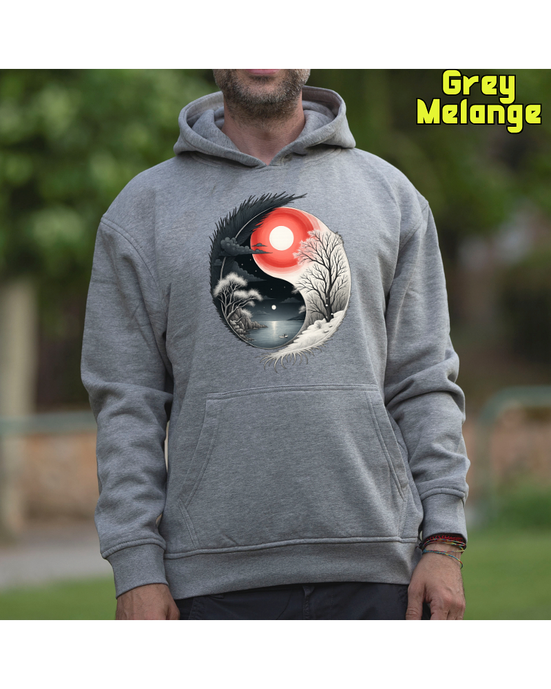 Ying Yang - Sudadera Hombre Con Capucha