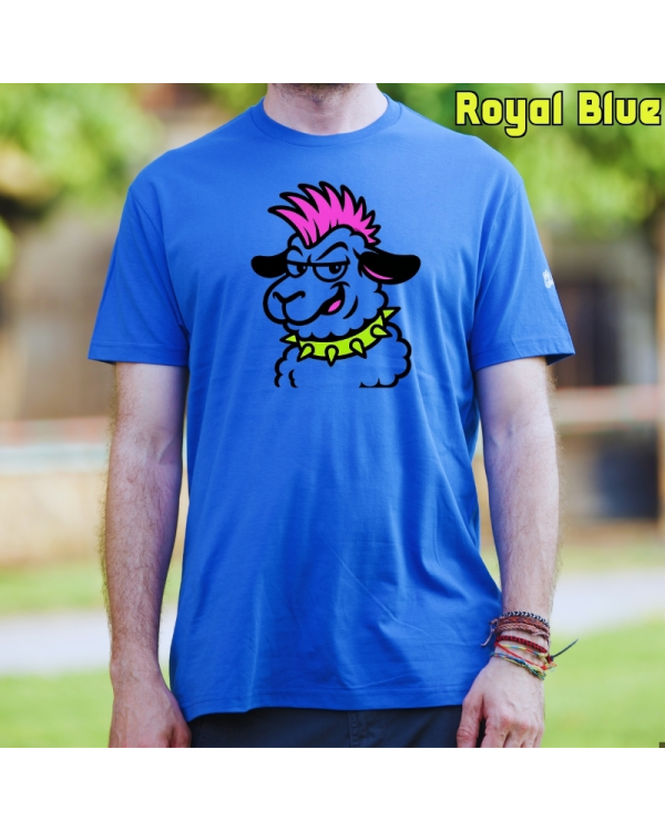 GizonKamiseta-Latxa Punk RoyalBlue