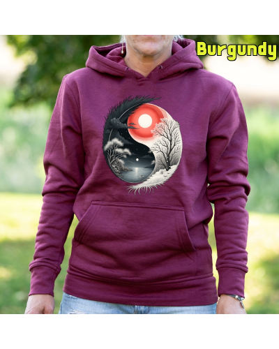 Ying Yang - Sudadera mujer con capucha