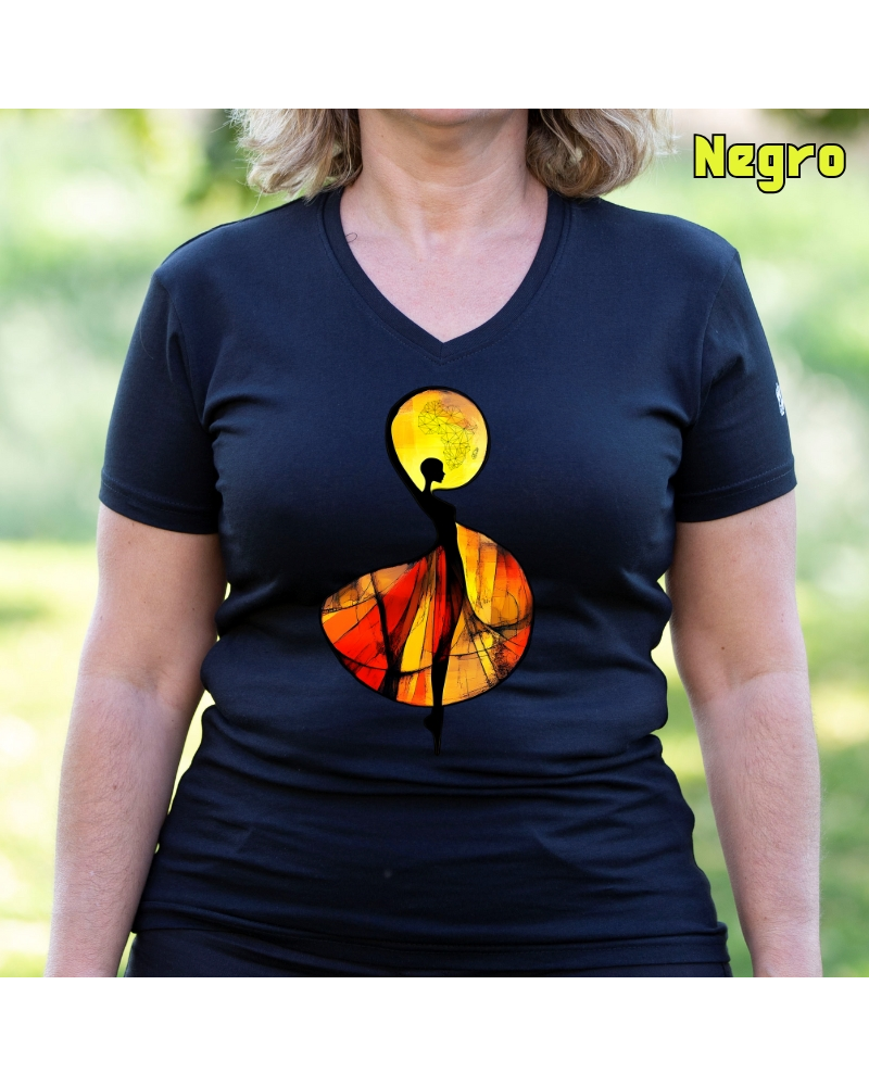 Camiseta Mujer Manga Corta - African