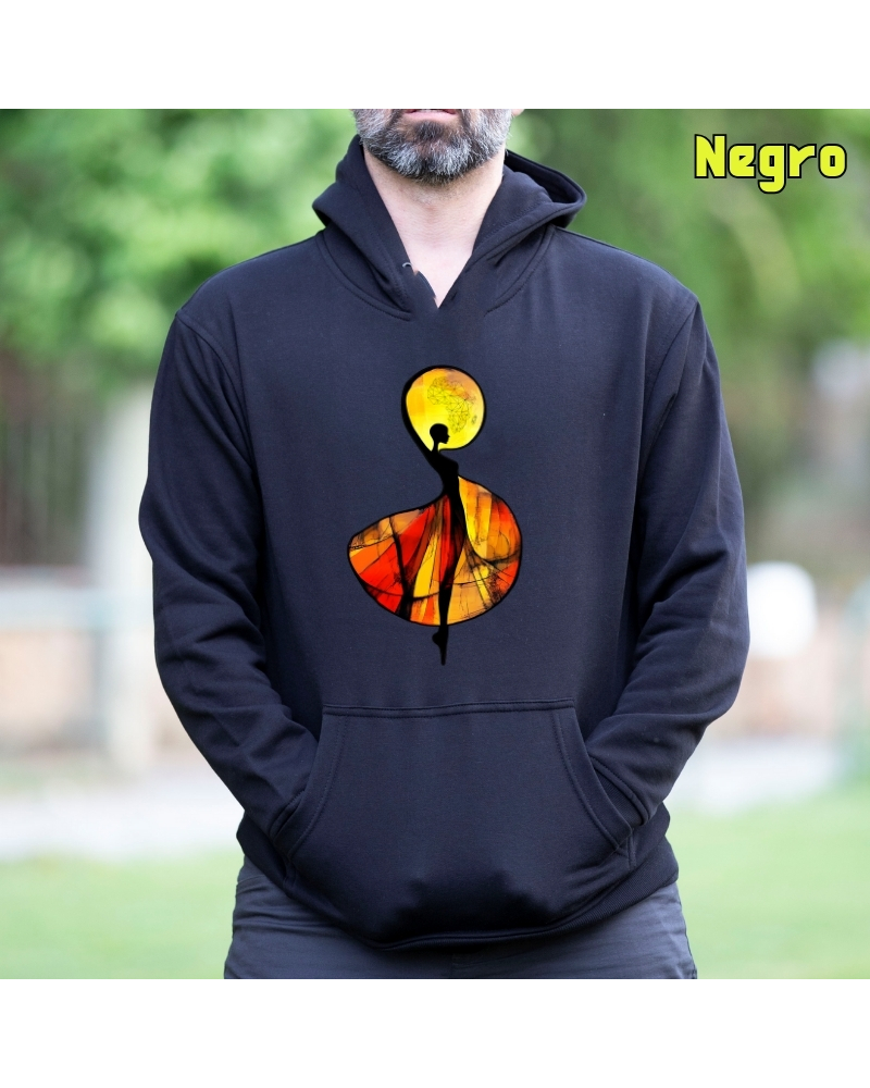 African - Sudadera hombre con capucha
