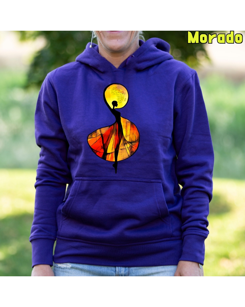 Sudadera mujer con capucha African