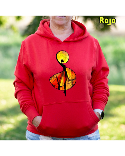 Sudadera mujer con capucha African
