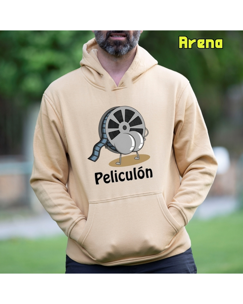 Peliculón - Sudadera Hombre Con Capucha
