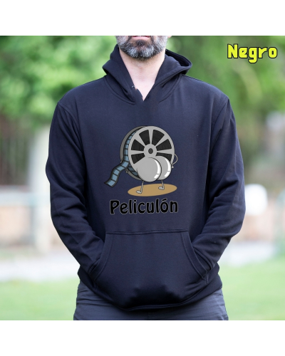 Peliculón - Sudadera Hombre Con Capucha