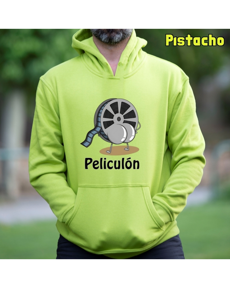 Peliculón - Sudadera Hombre Con Capucha