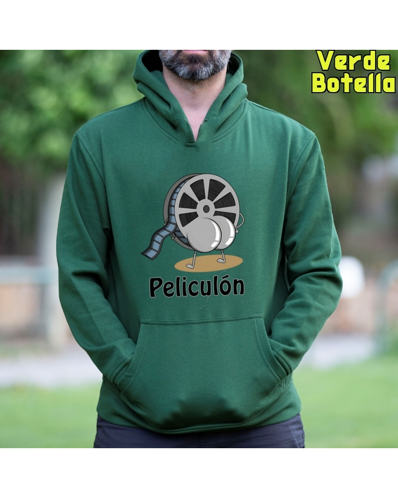 Peliculón - Sudadera Hombre Con Capucha