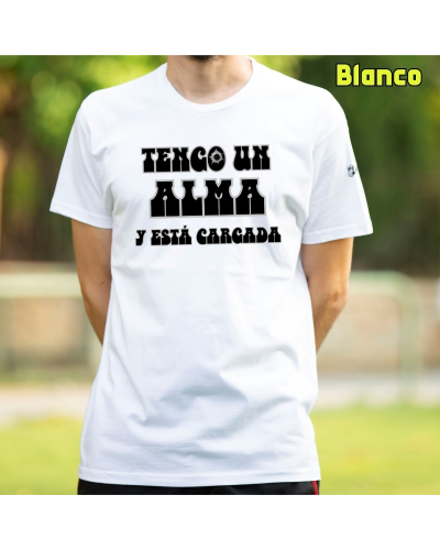 Camiseta hombre manga corta -Alma Cargada