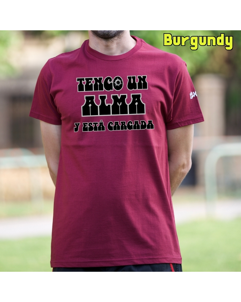 Camiseta hombre manga corta -Alma Cargada
