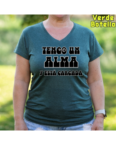 Alma Cargada - Camiseta Mujer Manga Corta