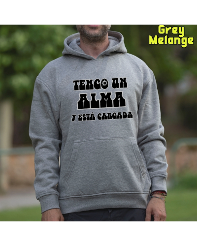 Sudadera hombre con capucha Alma Cargada
