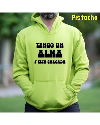 Sudadera hombre con capucha Alma Cargada