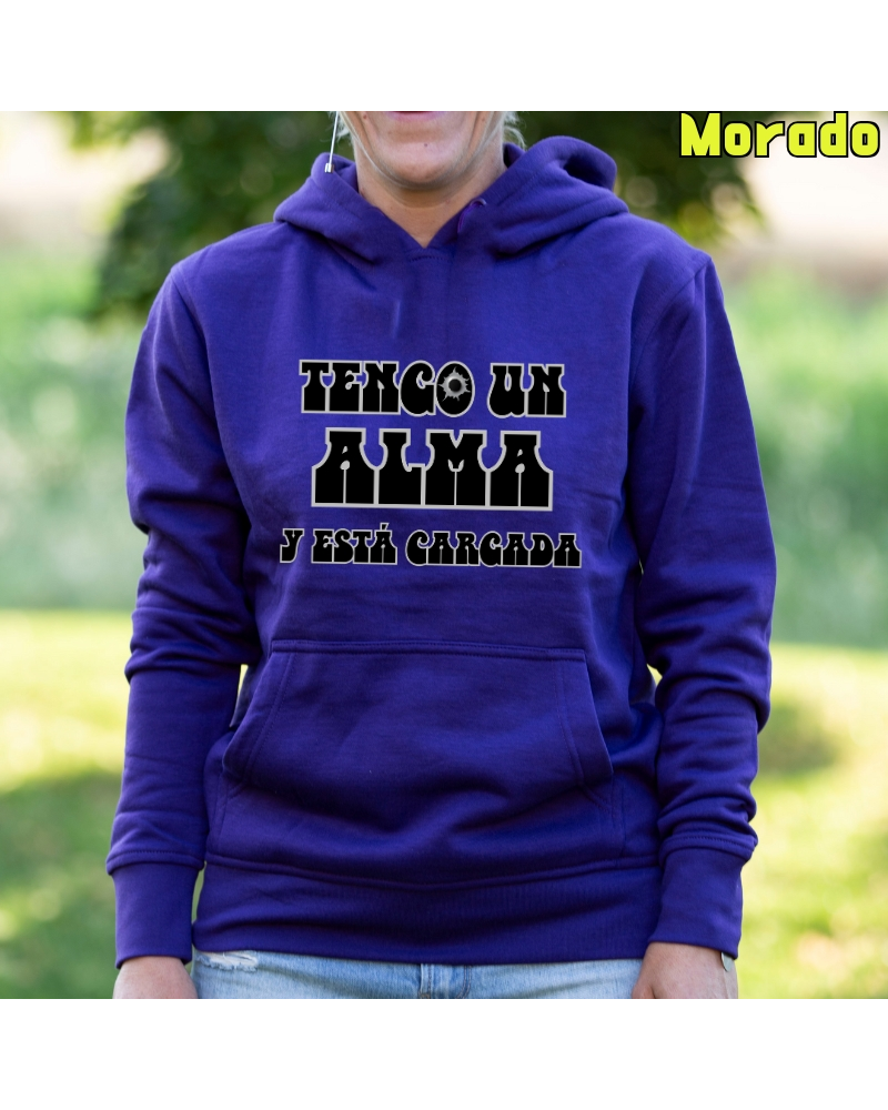 Sudadera mujer con capucha Alma Cargada