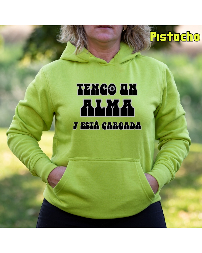 Sudadera mujer con capucha Alma Cargada