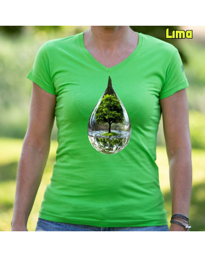 Gota - Camiseta Mujer Manga Corta