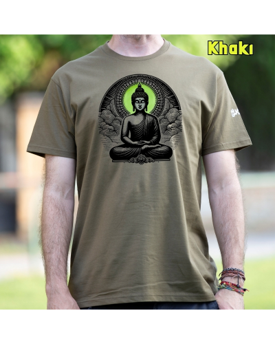 Camiseta hombre manga corta - Buda