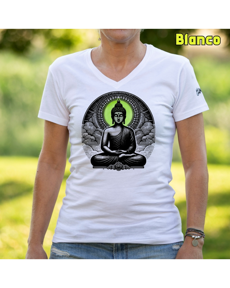 Camiseta Mujer Manga Corta - Buda