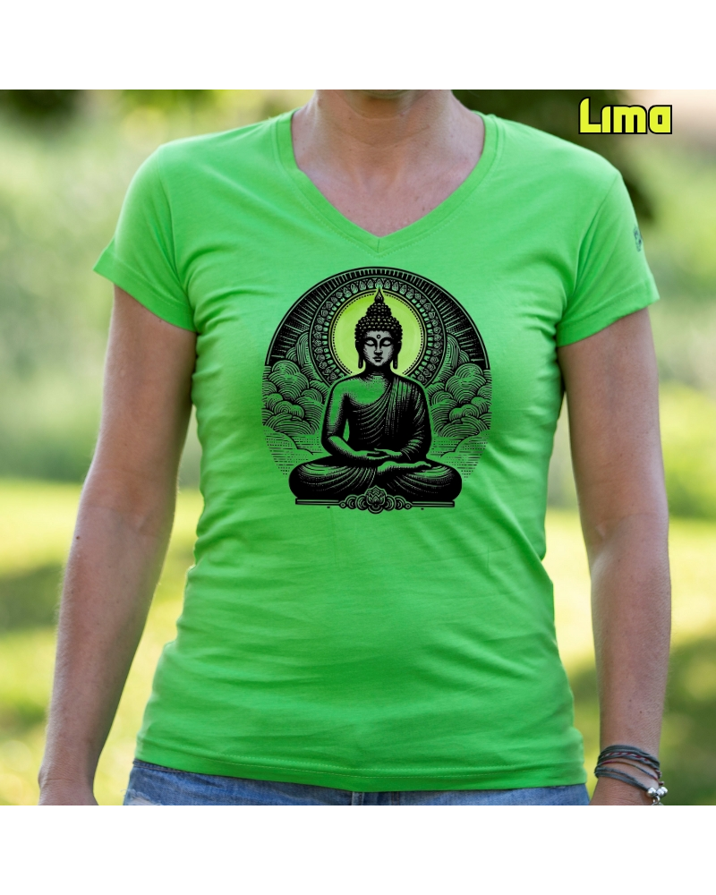 Camiseta Mujer Manga Corta - Buda