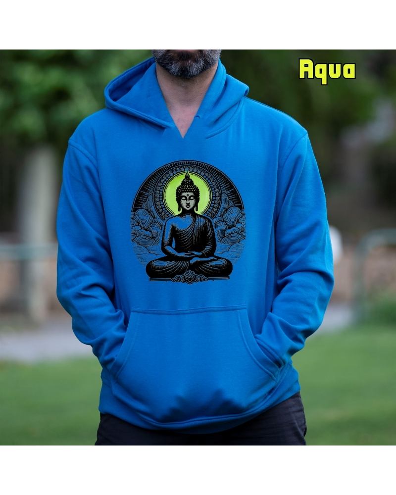Buda - Sudadera Hombre Con Capucha