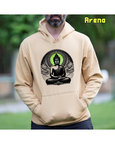 Sudadera hombre con capucha Buda