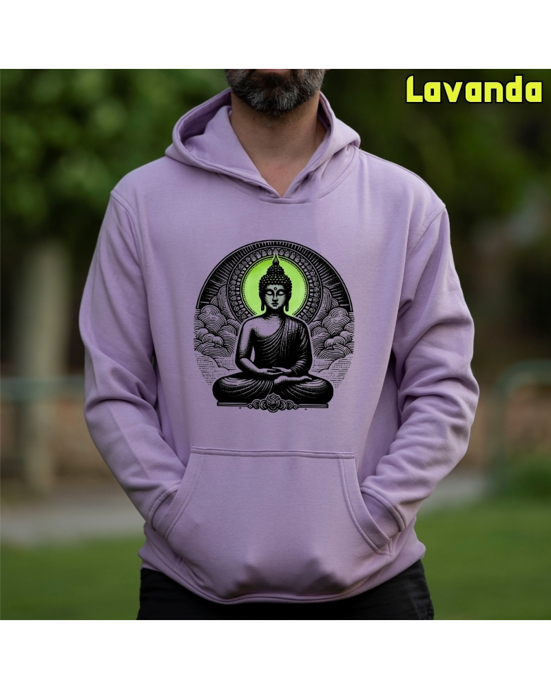 Buda - Sudadera Hombre Con Capucha