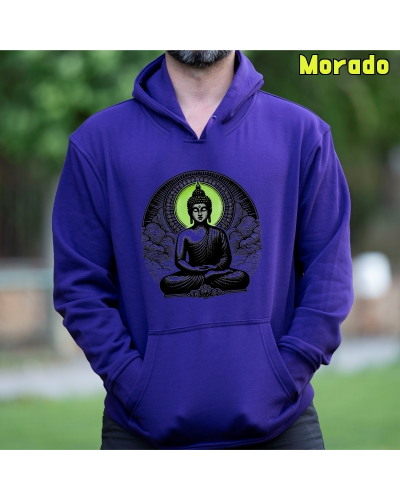 Buda - Sudadera Hombre Con Capucha