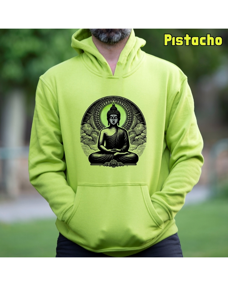 Buda - Sudadera Hombre Con Capucha