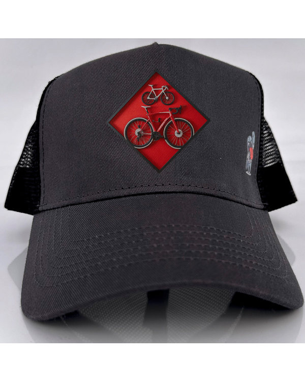 Gorra CUADRO CICLISTA - Gris/Negro