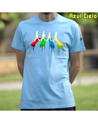 Camiseta Hombre Manga Corta-The Four AzulCielo