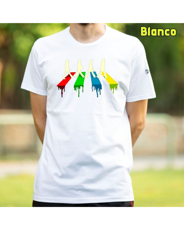 Camiseta Hombre Manga Corta-The Four Blanco