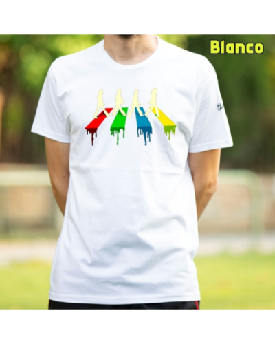 Camiseta Hombre Manga Corta-The Four Blanco