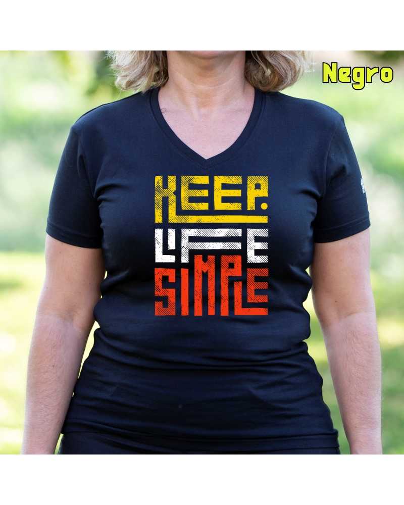 Camiseta Mujer Manga Corta - Keep Live Simple