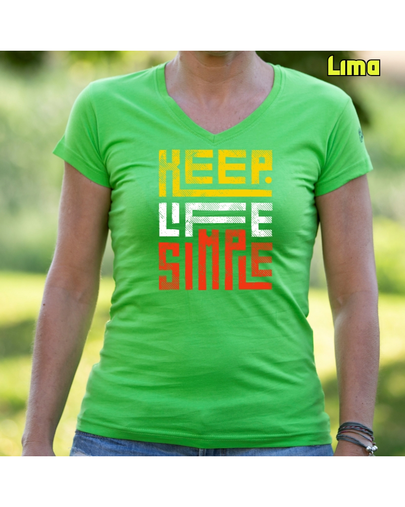 Camiseta Mujer Manga Corta - Keep Live Simple
