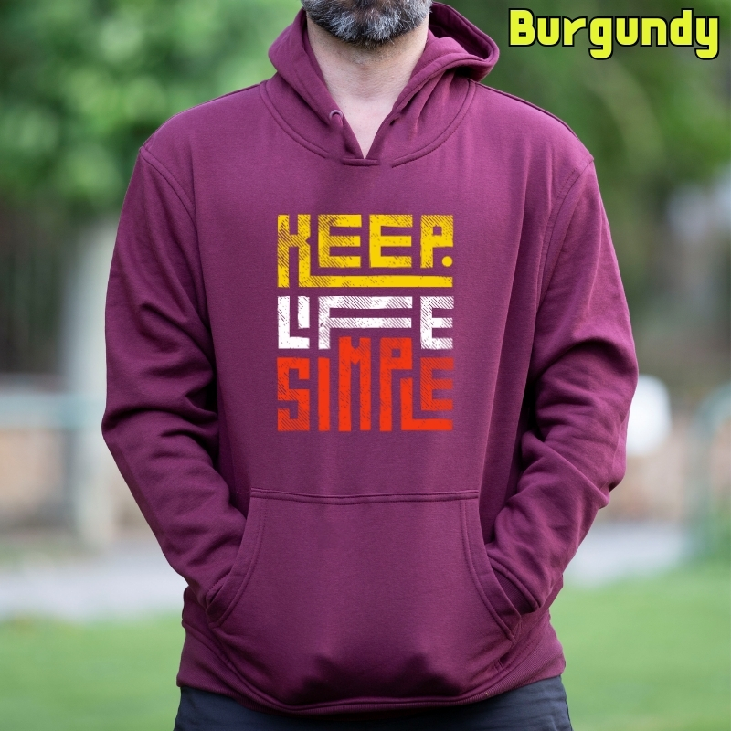 Keep Live Simple - Sudadera Hombre Con Capucha