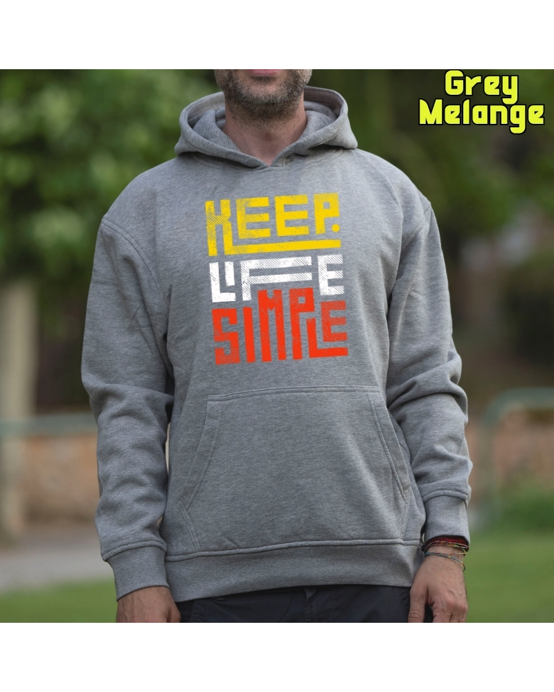 Keep Live Simple - Sudadera Hombre Con Capucha