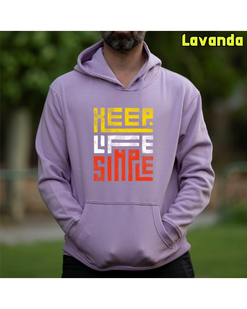 Keep Live Simple - Sudadera Hombre Con Capucha