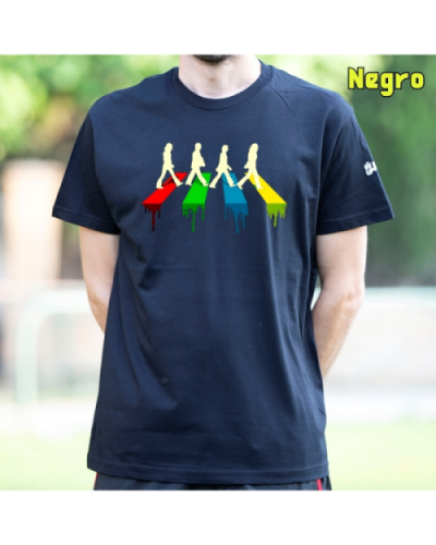 Camiseta Hombre Manga Corta-The Four Negro