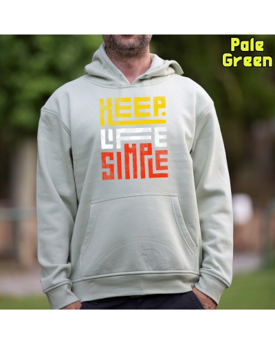 Sudadera hombre con capucha Keep Live Simple