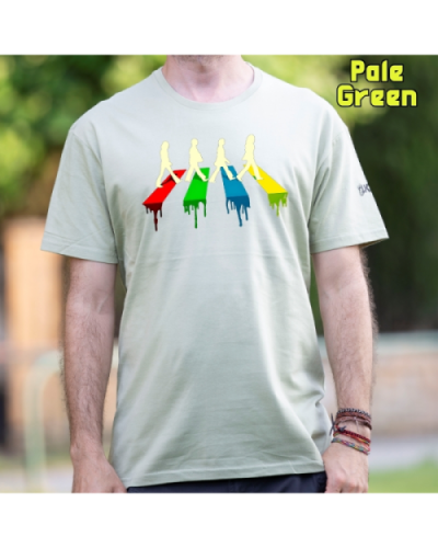 Camiseta Hombre Manga Corta-The Four PaleGreen