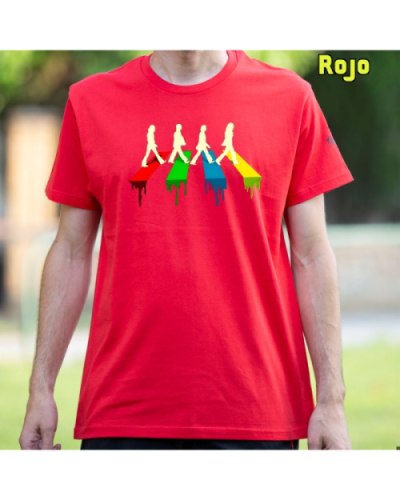 Camiseta Hombre Manga Corta-The Four Rojo