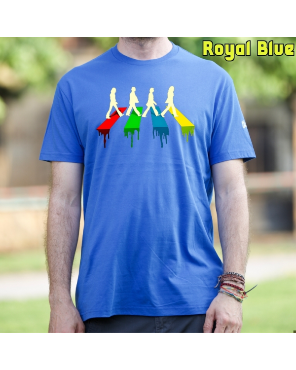 Camiseta Hombre Manga Corta-The Four RoyalBlue