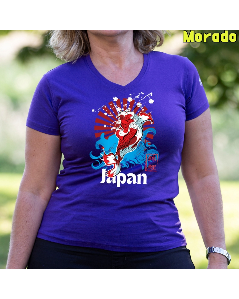 Camiseta Mujer Manga Corta - Red Japan