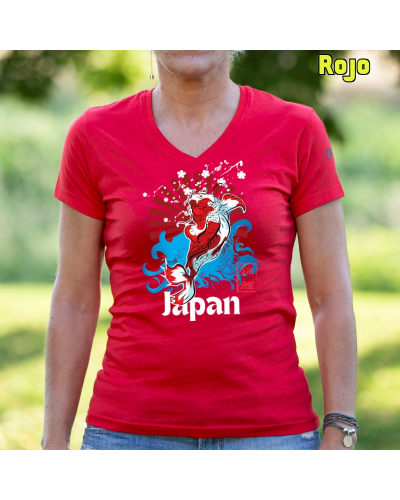 Camiseta Mujer Manga Corta - Red Japan