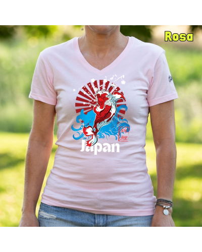 Camiseta Mujer Manga Corta - Red Japan
