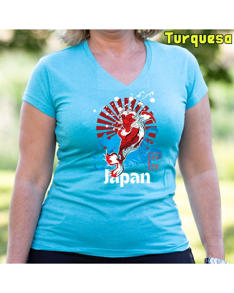 Red Japan - Camiseta Mujer Manga Corta