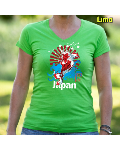 Camiseta Mujer Manga Corta - Red Japan