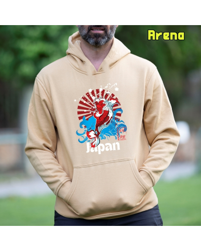 Sudadera hombre con capucha Red Japan